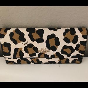 Coach leopard wallet